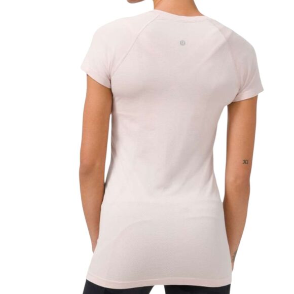 Lululemon Swiftly Tech Short Sleeve Shirt 2.0 Size 6 Pale Pink Light Nude Runnin - Picture 2 of 7